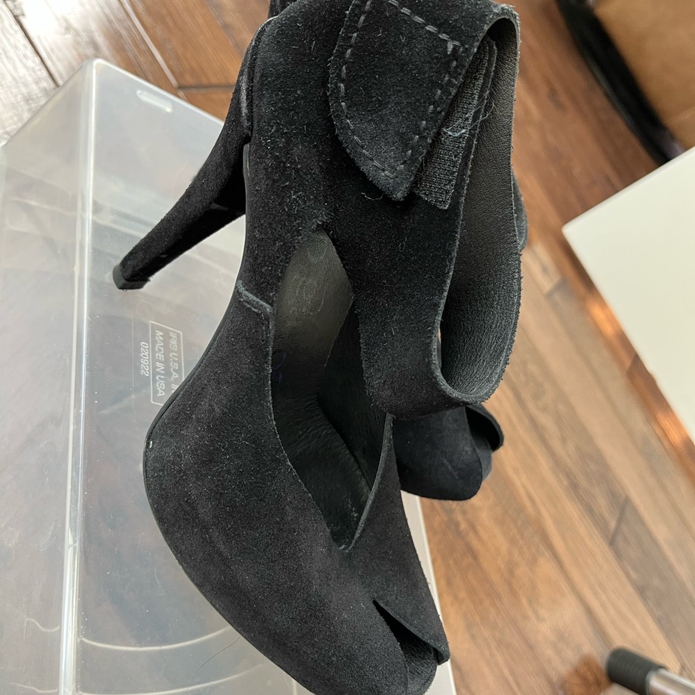 Pedro Garcia Black Suede Heels